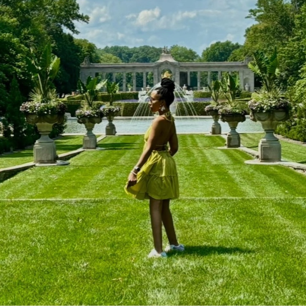 Free People Yellow Mini Dress